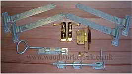Wooden garage doors Ironmongery