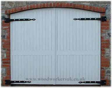 Wooden garage doors