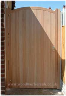 Handcrafted curved headed gates